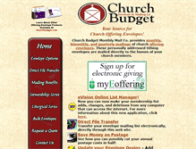 Tablet Screenshot of churchbudmail.com
